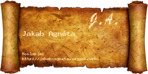 Jakab Agnéta névjegykártya